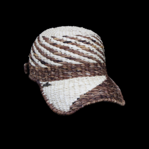 Handwoven Sideways Toquilla & Platano Straw Cap - Image 3