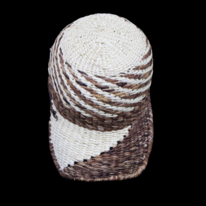 Handwoven Sideways Toquilla & Platano Straw Cap - Image 4