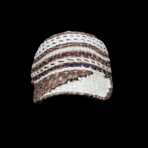 Handwoven Brown Crown Toquilla & Platano Straw Cap - Image 4