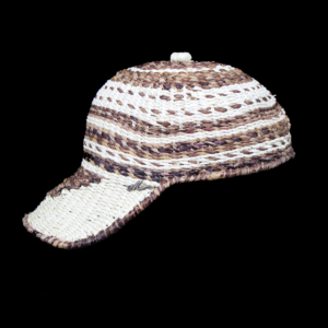 Handwoven Brown Crown Toquilla & Platano Straw Cap - Image 3